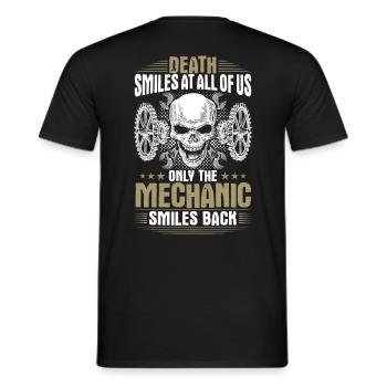 Mechanic Mechanic Mechanic Screwdriver - Men's T-Shirt - black - Back - AI Model Male 178 light (178cm)