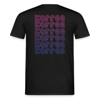 Kaffee vintage - Männer T-Shirt - Schwarz - Hinten - AI Model Male 178 light (178cm)