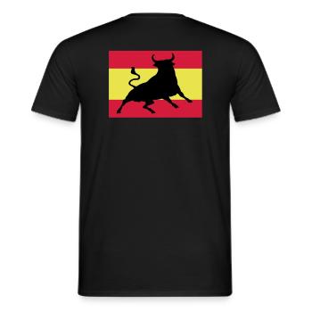 Viva España - Männer T-Shirt - Schwarz - Hinten - AI Model Male 178 light (178cm)