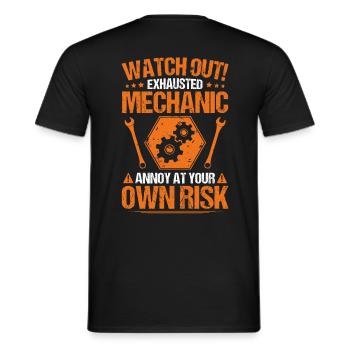Mekaniker mekaniker mekanik skruetrækker - Mænd T-shirt - sort - Bagpå - AI Model Male 178 light (178cm)