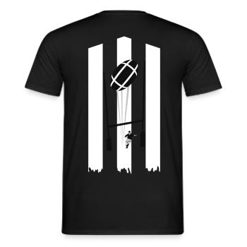 sport_rugby_design_17 - Men's T-Shirt - black - Back - AI Model Male 178 light (178cm)