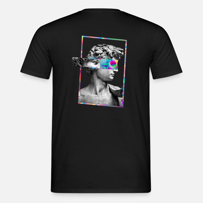 Schädel Davids - Männer T-Shirt - Schwarz