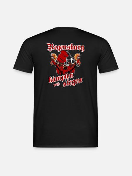 Regensburg kämpfen und siegen - Männer T-Shirt - Schwarz