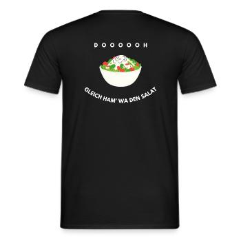 Gleich ham' wa den Salat Lustiger Spruch Meme - T-shirt homme - noir - Dos - AI Model Male 178 light (178cm)
