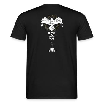 Keep going Nordisches Motivations Design - Männer T-Shirt - Schwarz - Hinten - AI Model Male 178 light (178cm)