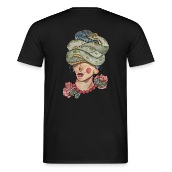 Méduse - T-shirt homme - noir - Dos - AI Model Male 178 light (178cm)