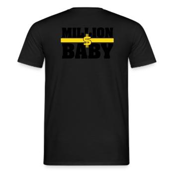 Milliondollarbaby - T-shirt homme - noir - Dos - AI Model Male 178 light (178cm)