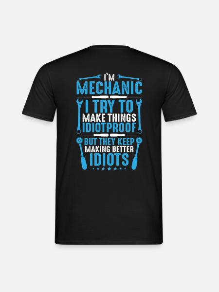 Mechanik Mechanik Mechanik Wkrętak - Mænd T-shirt - sort