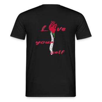 Aimez-vous Rose - T-shirt homme - noir - Dos - AI Model Male 178 light (178cm)