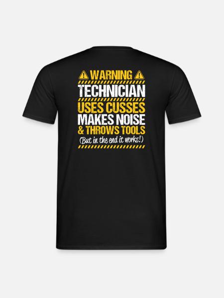 Techniker Technician Haustechniker Technik - Männer T-Shirt - Schwarz