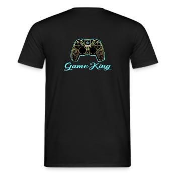 Game King Controller - Men's T-Shirt - black - Back - AI Model Male 178 light (178cm)