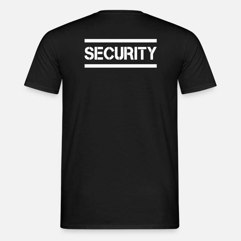 Security Türsteher - Männer T-Shirt - Schwarz
