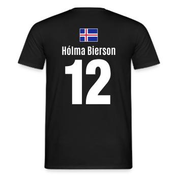 Beer drinking drinking party drunken Malle Island - Men's T-Shirt - black - Back - AI Model Male 178 light (178cm)