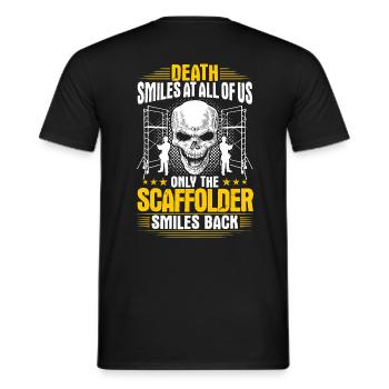 Constructeur d’échafaudages Scaffolder Cadeau - T-shirt homme - noir - Dos - AI Model Male 178 light (178cm)