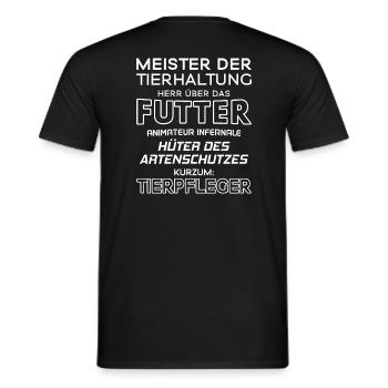 Tierpfleger / Tierpflegerin / Tierpflege / Tiere - Männer T-Shirt - Schwarz - Hinten - AI Model Male 178 light (178cm)