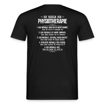 Physiotherapie/Physiotherapeut/Geschenk/Physio - Männer T-Shirt - Schwarz - Hinten - AI Model Male 178 light (178cm)