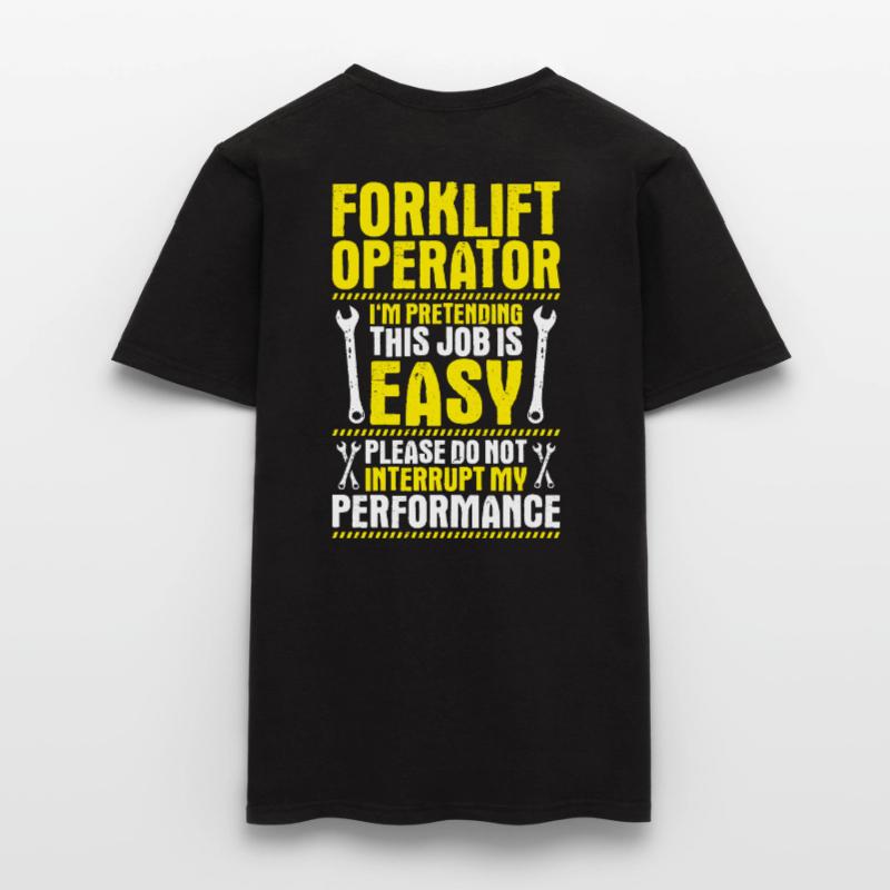 Staplerfahrer Gabelstaplerfahrer Forklift Operator Männer T-Shirt