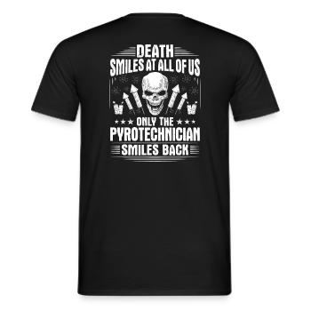 Pyrotechniker Feuerwerk Pyrotechnik Pyrotechnician - Männer T-Shirt - Schwarz - Hinten - AI Model Male 178 light (178cm)