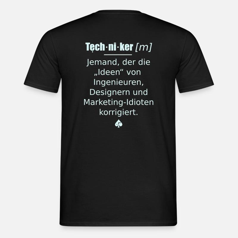 Techniker - Männer T-Shirt - Schwarz
