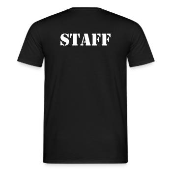 Staff - T-shirt homme - noir - Dos - AI Model Male 178 light (178cm)