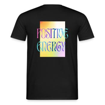 ÉNERGIE POSITIVE - coloré - T-shirt homme - noir - Dos - AI Model Male 178 light (178cm)