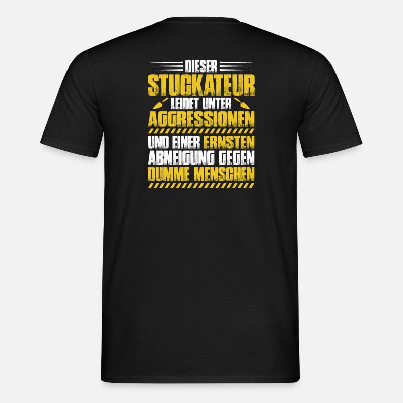 Plasterer plasterer stucco plasterer gift - Men's T-Shirt - black