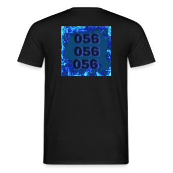 056 clothing 1 - Männer T-Shirt - Schwarz - Hinten - AI Model Male 178 light (178cm)