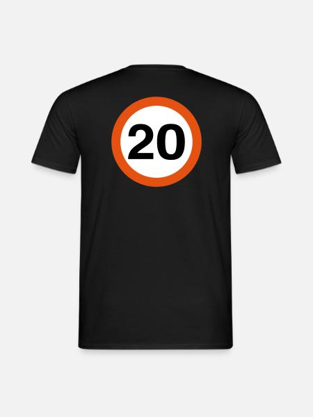 20mph Speed Limit - Men's T-Shirt - black
