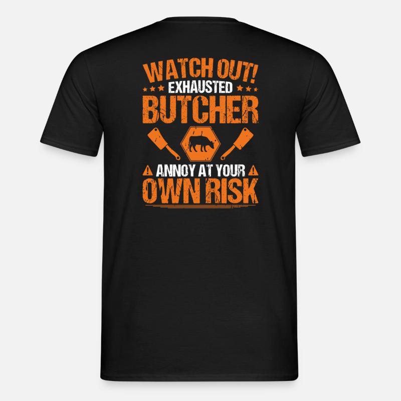 Boucher boucher boucher boucher boucher boucher - T-shirt homme - noir