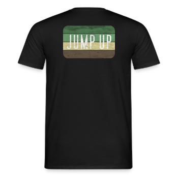 Crossbreed DNB Drum N Bass - Eine Retro-Jungliste - Männer T-Shirt - Schwarz - Hinten - AI Model Male 178 light (178cm)