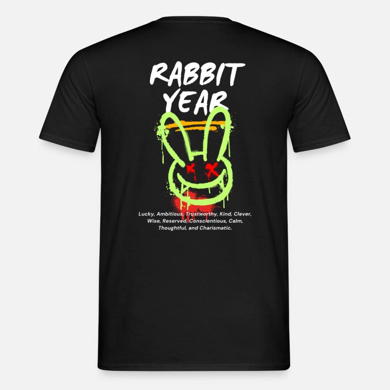 Rabbit Year Design byStylefusionX - Men’s T-shirt - black