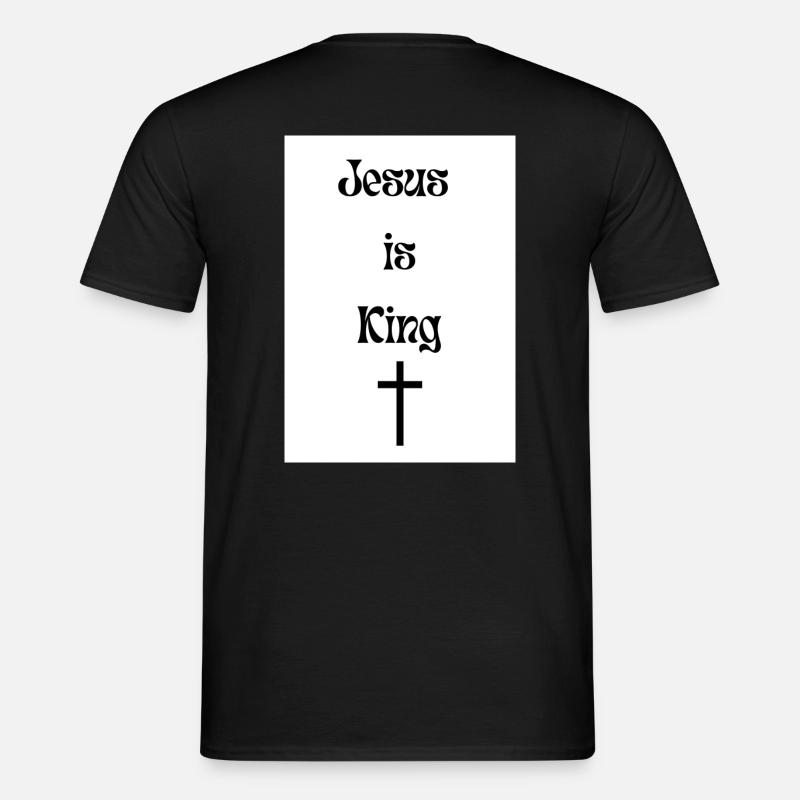 Jesus is King - Männer T-Shirt - Schwarz