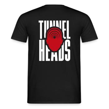 Tunnelheads - Männer T-Shirt - Schwarz - Hinten - AI Model Male 178 light (178cm)