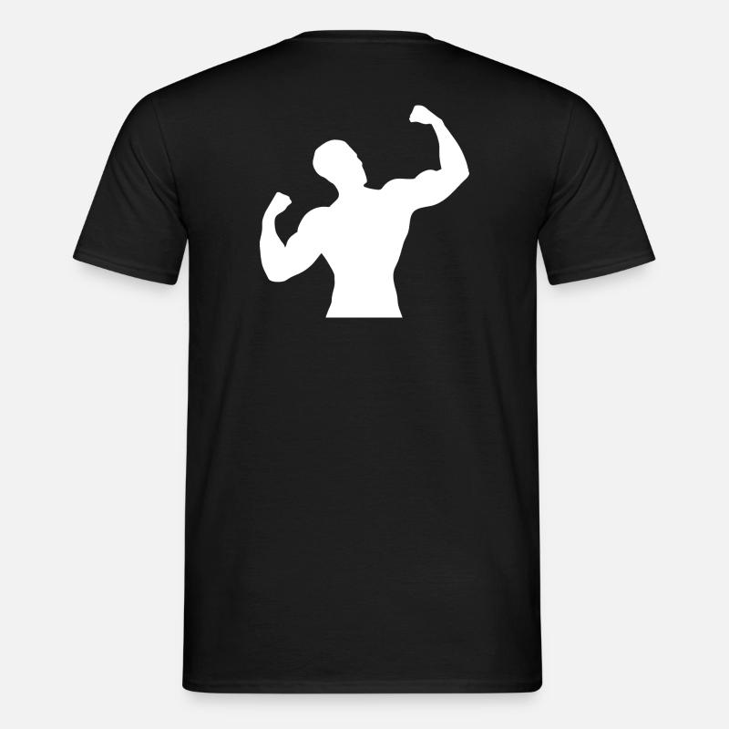 Muskelmann - Männer T-Shirt - Schwarz