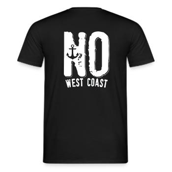 NO West Coast Noirmoutier - T-shirt homme - noir - Dos - AI Model Male 178 light (178cm)