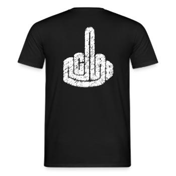 acab tekno 23 - Men's T-Shirt - black - Back - AI Model Male 178 light (178cm)