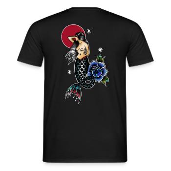 Sirène - T-shirt homme - noir - Dos - AI Model Male 178 light (178cm)