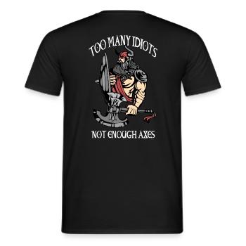 Guerrier Viking Valhalla - T-shirt homme - noir - Dos - AI Model Male 178 light (178cm)