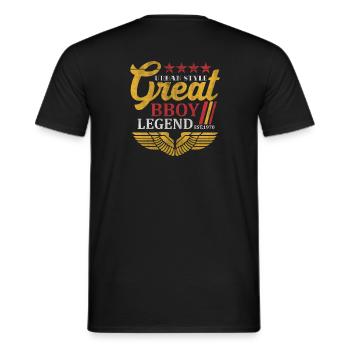 Urban Style Great Bboy Legend - Männer T-Shirt - Schwarz - Hinten - AI Model Male 178 light (178cm)