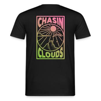 Nuages de Chasin Pente Parapente - T-shirt homme - noir - Dos - AI Model Male 178 light (178cm)