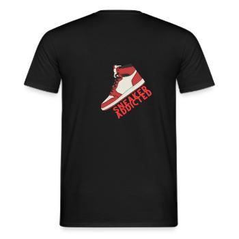 Sneaker Shirts - Männer T-Shirt - Schwarz - Hinten - AI Model Male 178 light (178cm)