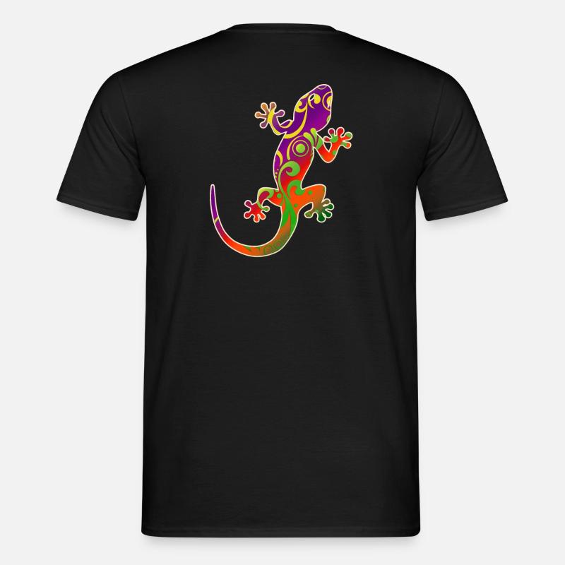Gecko - Slizzer - Salamander - - Männer T-Shirt - Schwarz