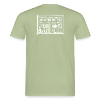 Tiki-Fest - Männer T-Shirt - Sage - Hinten - AI Model Male 178 light (178cm)