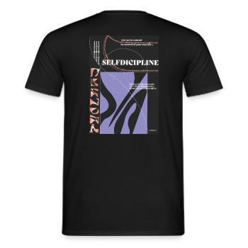 SUNCOLOREDBERLIN - Männer T-Shirt - Schwarz - Hinten - AI Model Male 178 light (178cm)