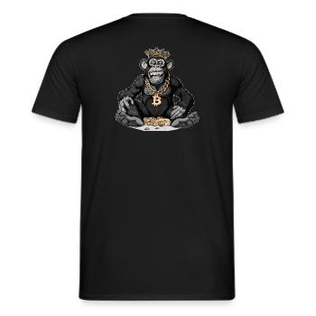 Gros Crypto-Chimp 3 T-Shirt !! - T-shirt homme - noir - Dos - AI Model Male 178 light (178cm)