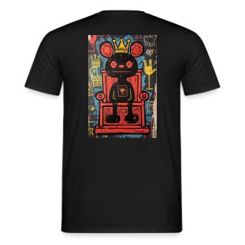 Schlechte Laune König - Männer T-Shirt - Schwarz - Hinten - AI Model Male 178 light (178cm)