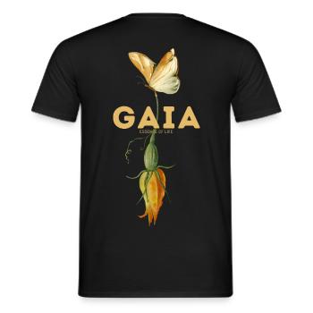 Respire en fleurs - T-shirt homme - noir - Dos - AI Model Male 178 light (178cm)