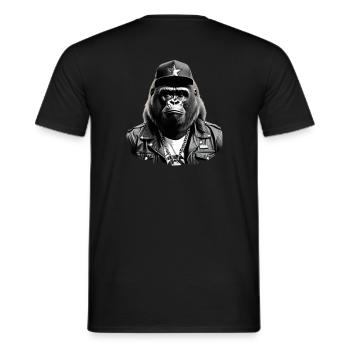 Georg the Gorilla - Männer T-Shirt - Schwarz - Hinten - AI Model Male 178 light (178cm)
