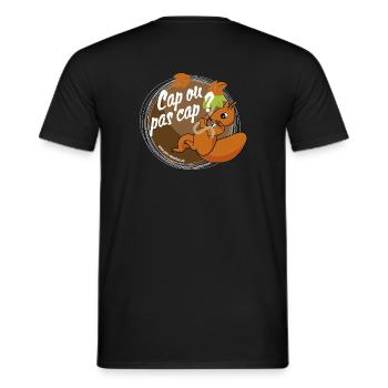 Cap ou pas cap? - T-shirt homme - noir - Dos - AI Model Male 178 light (178cm)