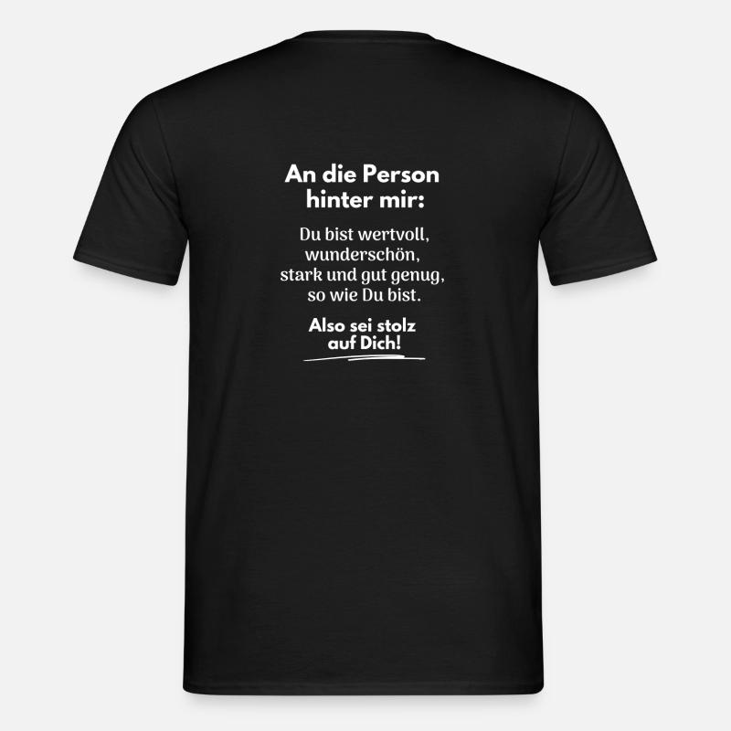 Du bist gut genug! - Männer T-Shirt - Schwarz
